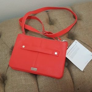 Thirty-one Crossbody bright orange red purse